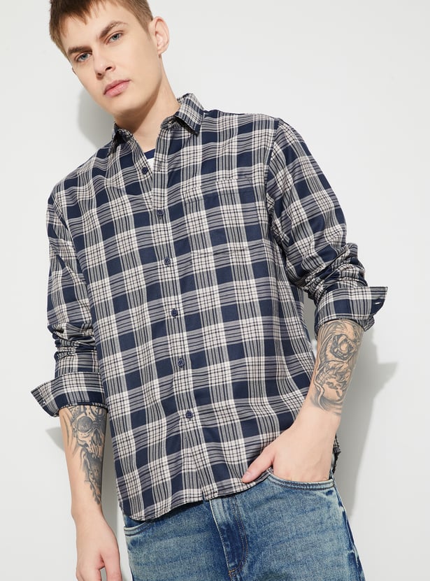 FAME FOREVER Checked Smart Fit Shirt