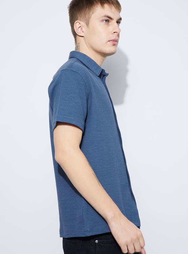 FAME FOREVER Knit Smart Fit Shirt