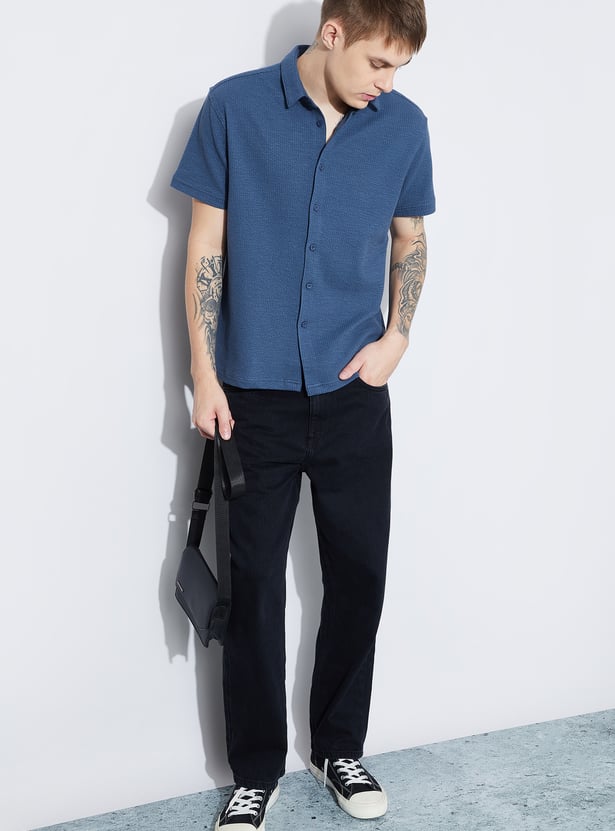 FAME FOREVER Knit Smart Fit Shirt