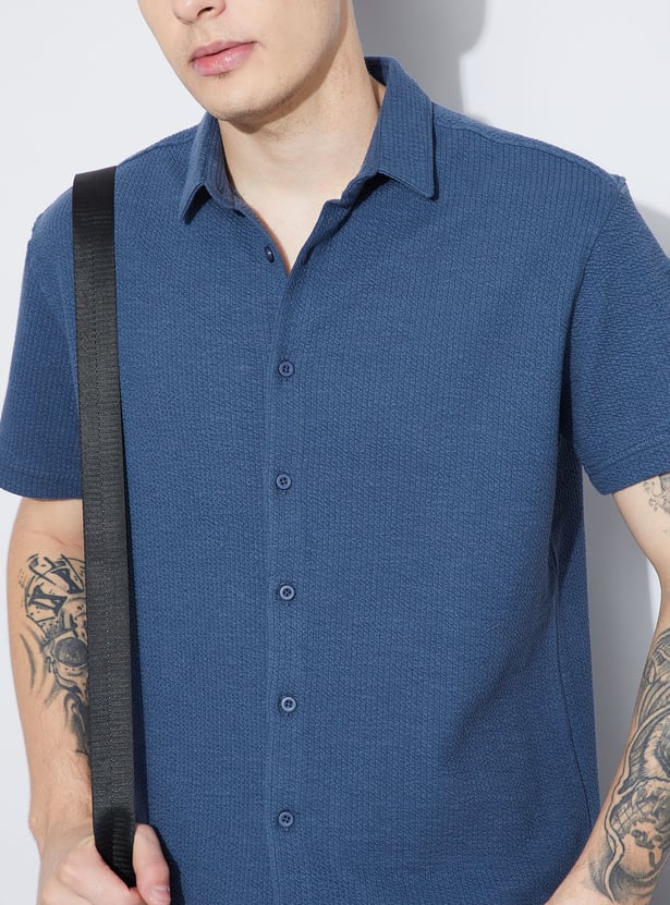 FAME FOREVER Knit Smart Fit Shirt