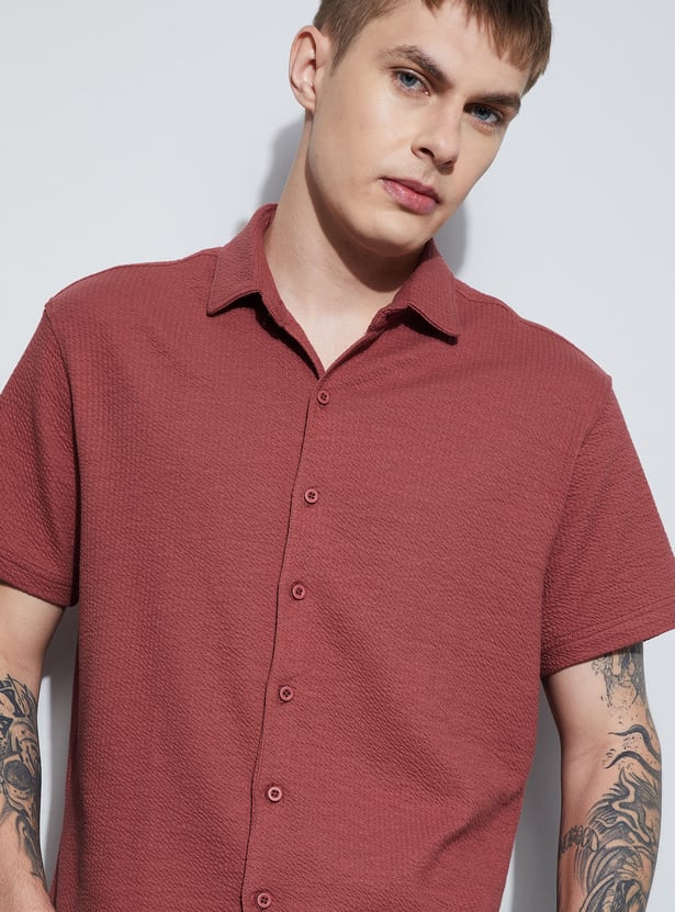 FAME FOREVER Knit Smart Fit Shirt