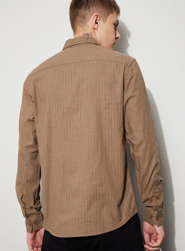 FAME FOREVER Striped Regular Fit Shirt