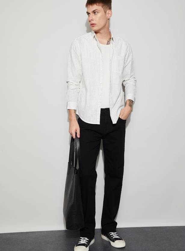 FAME FOREVER Striped Regular Fit Shirt