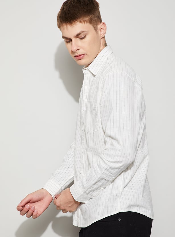 FAME FOREVER Striped Regular Fit Shirt