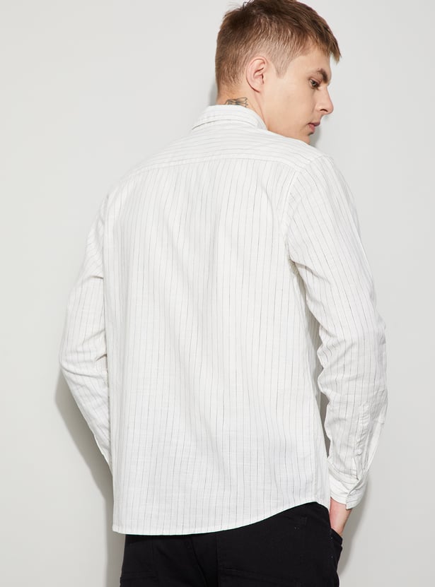 FAME FOREVER Striped Regular Fit Shirt