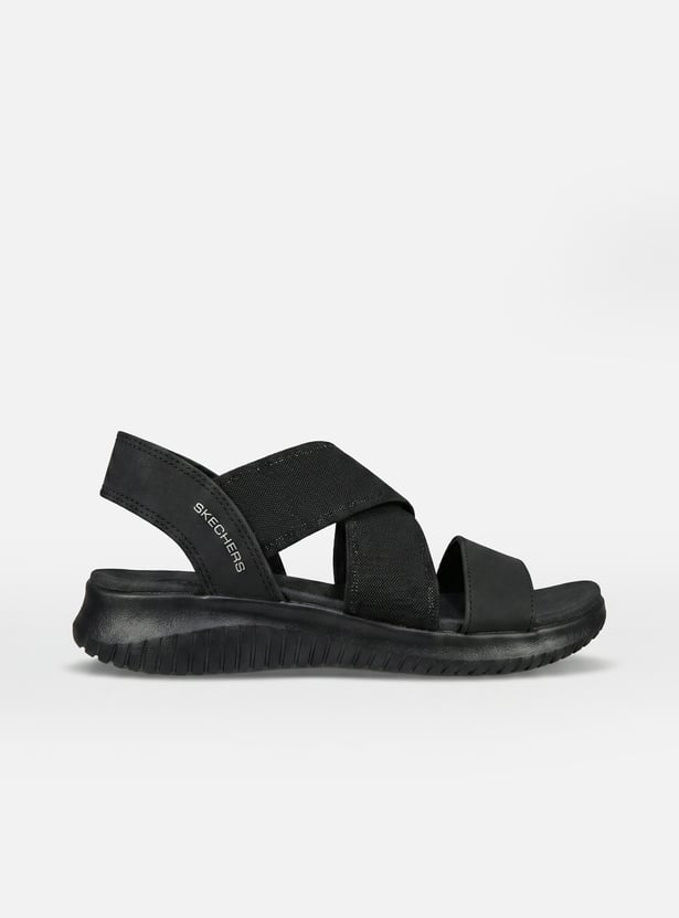 SKECHERS Solid Strappy Sandals