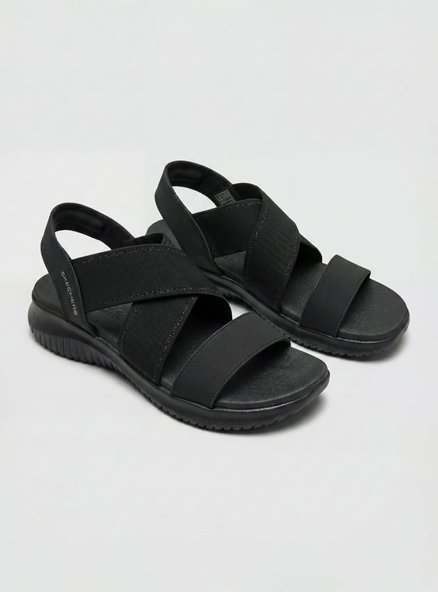 SKECHERS Solid Strappy Sandals