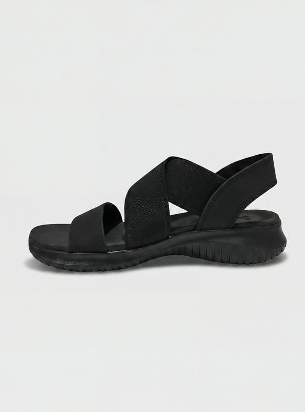 SKECHERS Solid Strappy Sandals