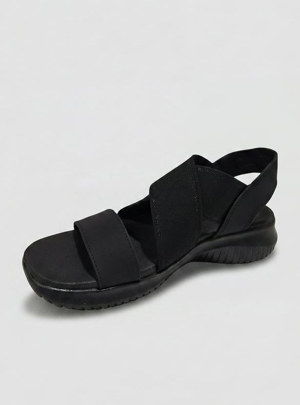 SKECHERS Solid Strappy Sandals
