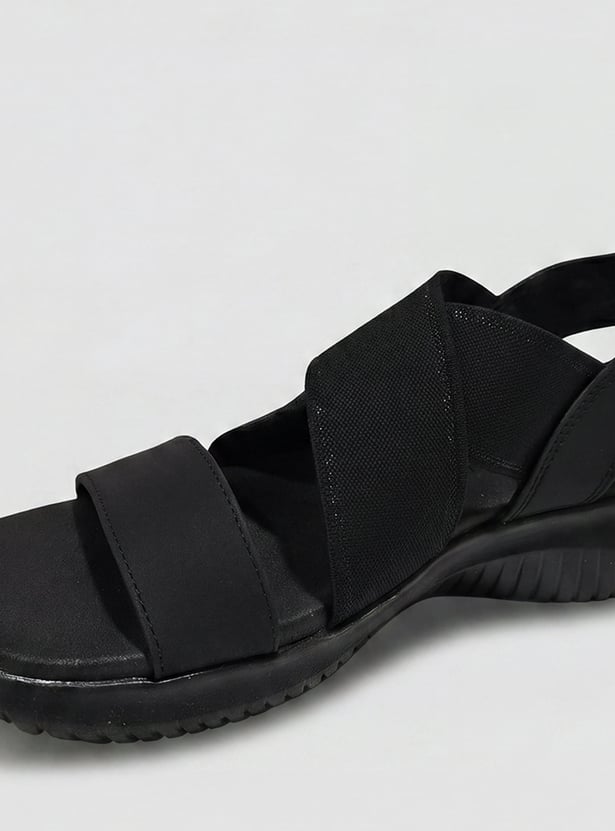 SKECHERS Solid Strappy Sandals