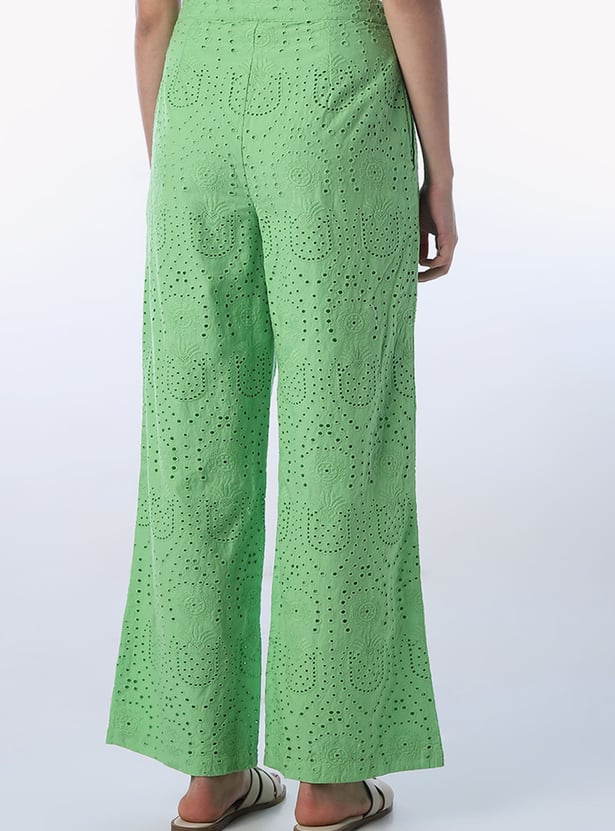 ONLY Embroidered Elasticated Trousers