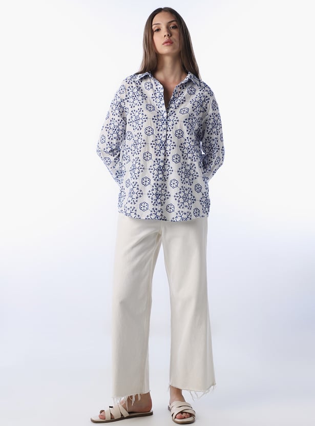 ONLY Embroidered Regular Shirt