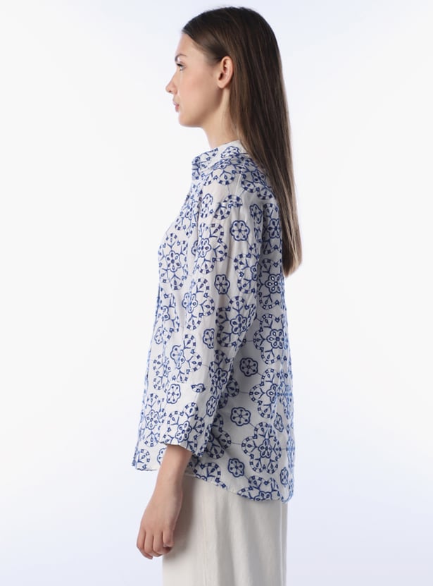 ONLY Embroidered Regular Shirt