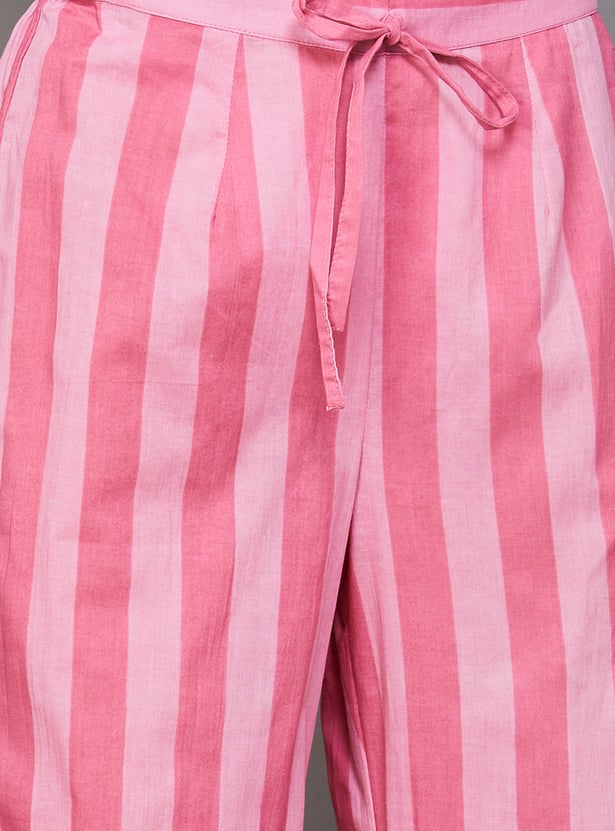 FASHOR Striped Kurta Set