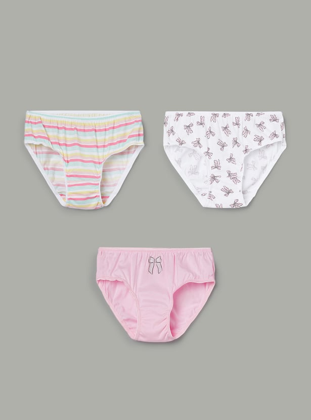 FAME FOREVER Girls Printed Panties - Pack of 3