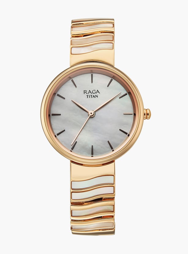 TITAN Raga Power Pearls Embellished Analog Watch Set - 2810WM03F