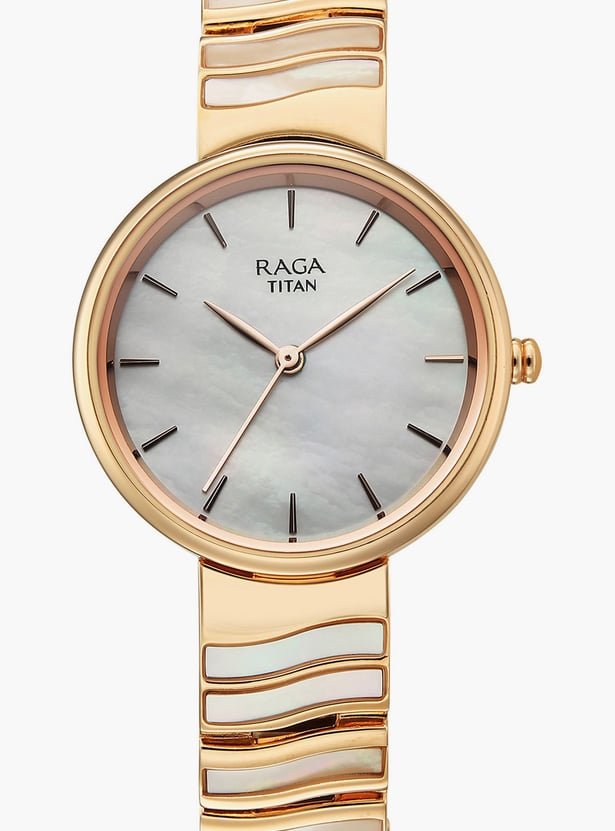 TITAN Raga Power Pearls Embellished Analog Watch Set - 2810WM03F