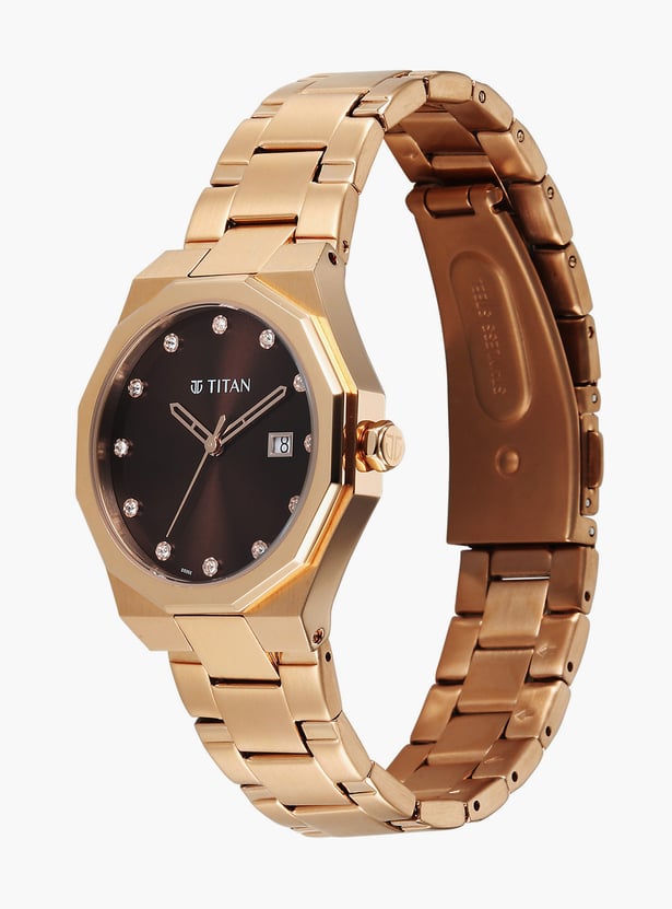 TITAN Purple Radiance Embellished Analog Watch - 95376WM01