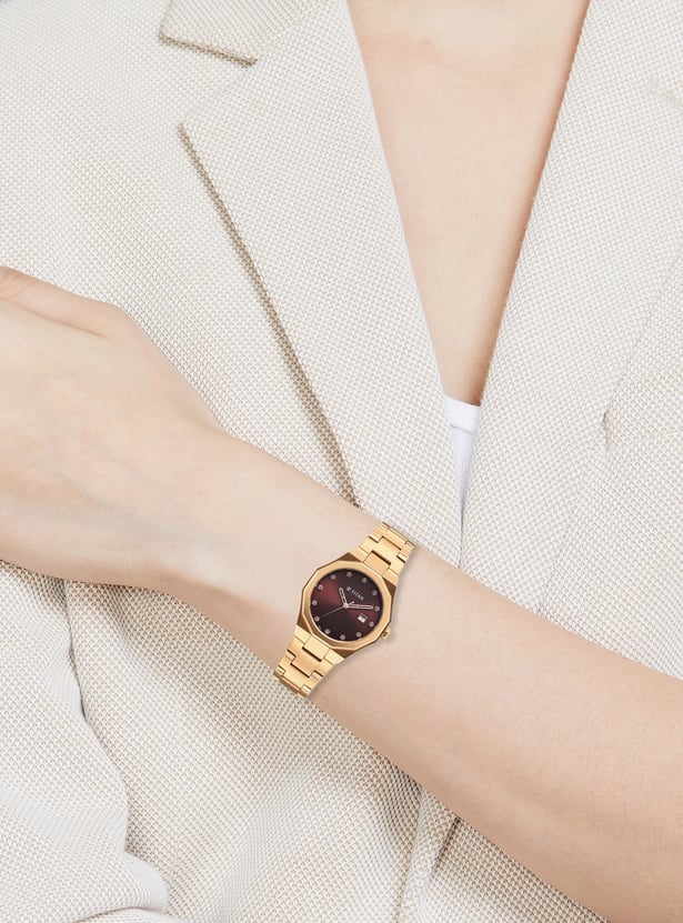 TITAN Purple Radiance Embellished Analog Watch - 95376WM01