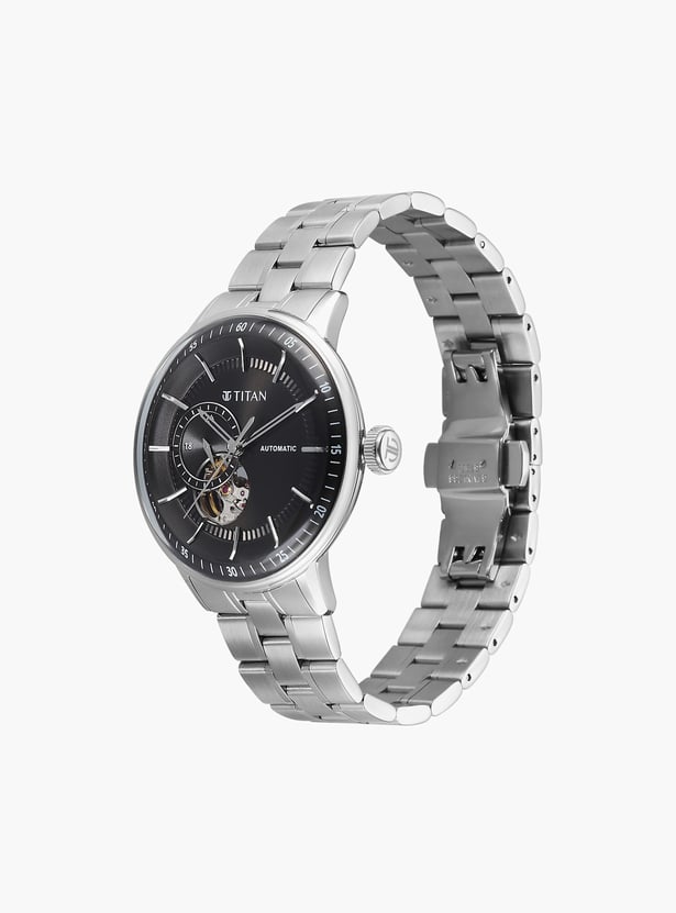 TITAN Orbital Open Heart Automatic Wrist Watch - 90226SM01