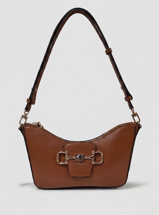 GUESS Solid Shoulder Bag