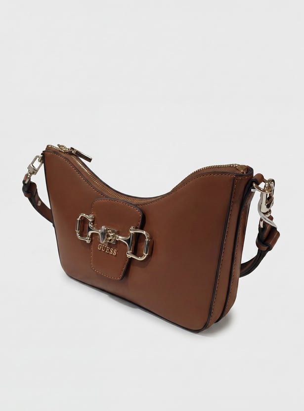 GUESS Solid Shoulder Bag