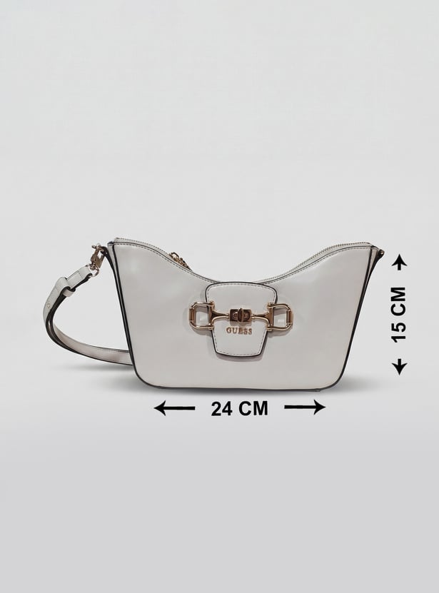 GUESS Solid Shoulder Bag