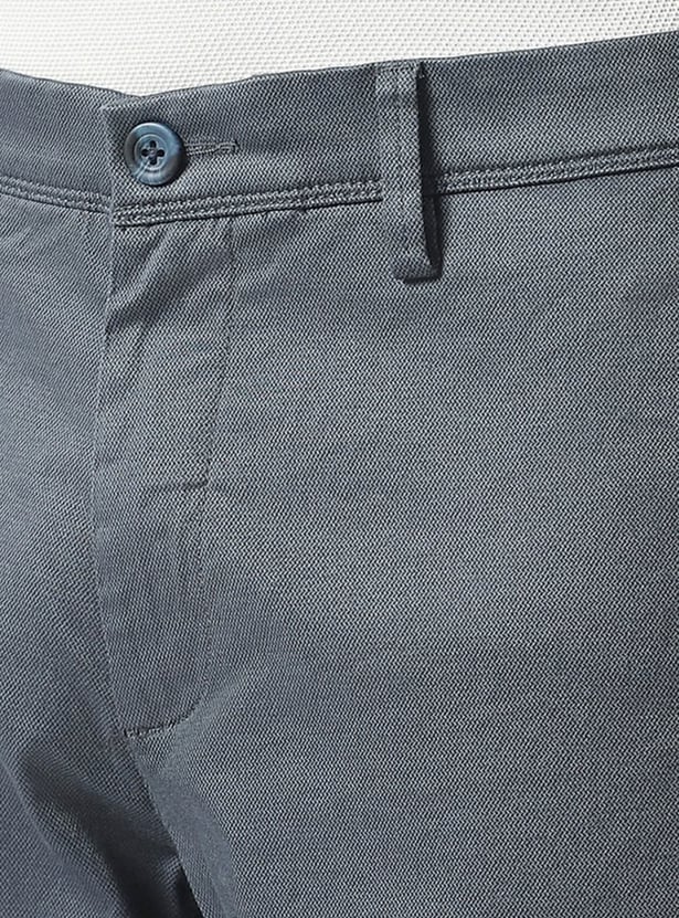 VH SPORTS Solid Slim Straight Trousers
