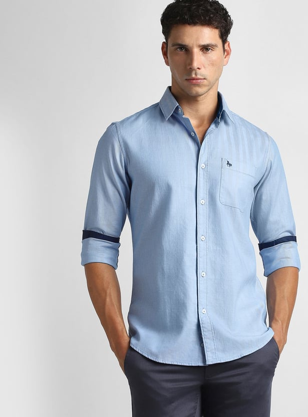VH SPORTS Solid Slim Fit Shirt