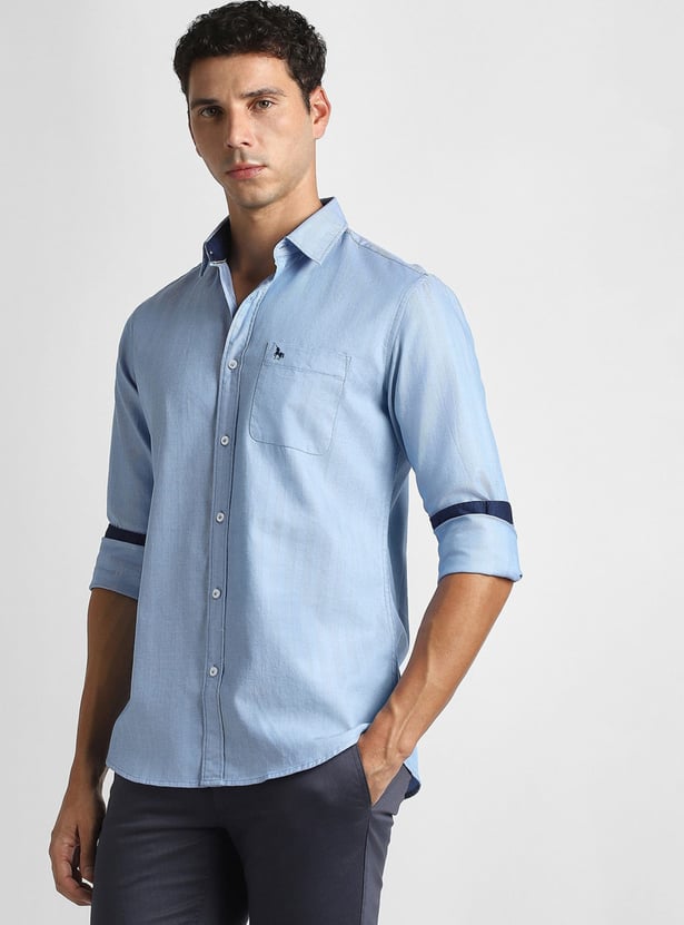 VH SPORTS Solid Slim Fit Shirt
