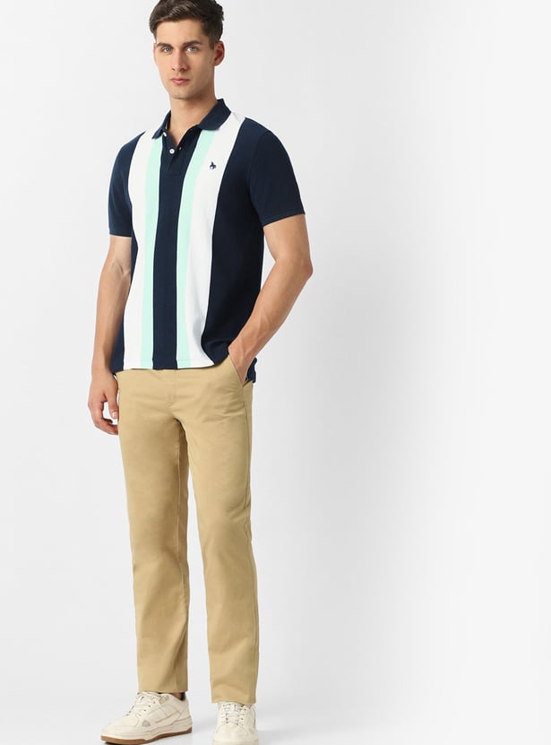 VH SPORTS Striped Polo T-shirt