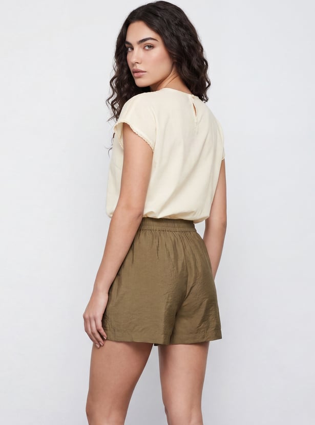FAME FOREVER Crochet Top