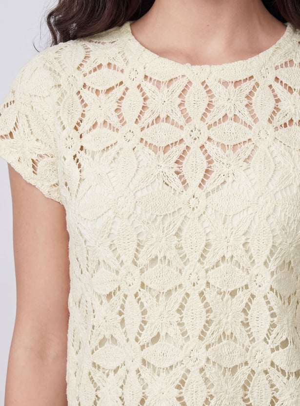 FAME FOREVER Crochet Top