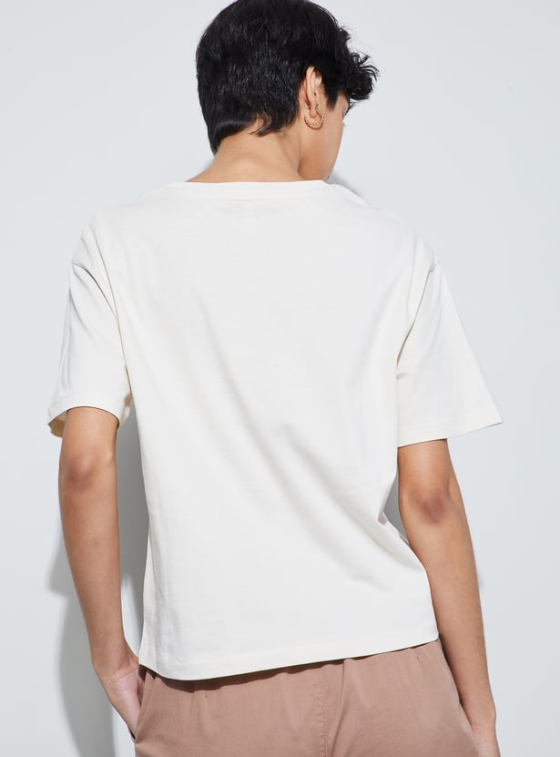 FAME FOREVER Embroidered T-shirt