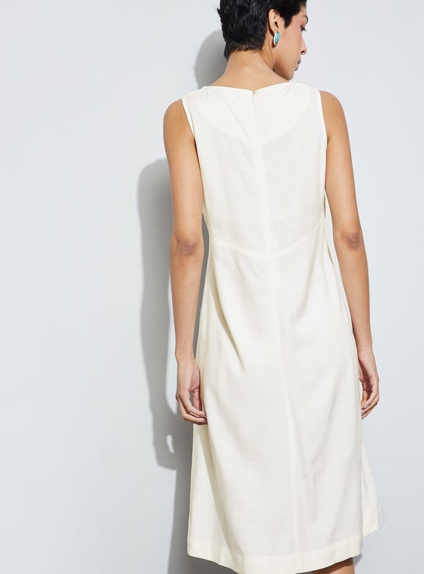 CODE Embroidered Midi Dress