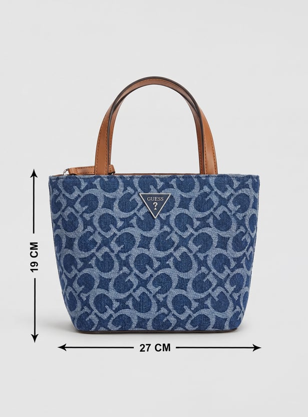 GUESS Embossed Handheld Bag