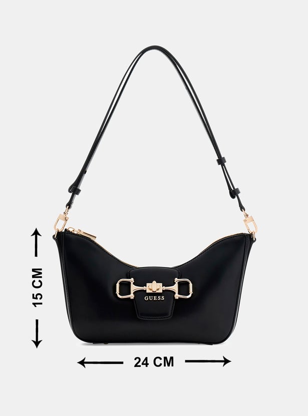 GUESS Metal-Accent Hobo Bag