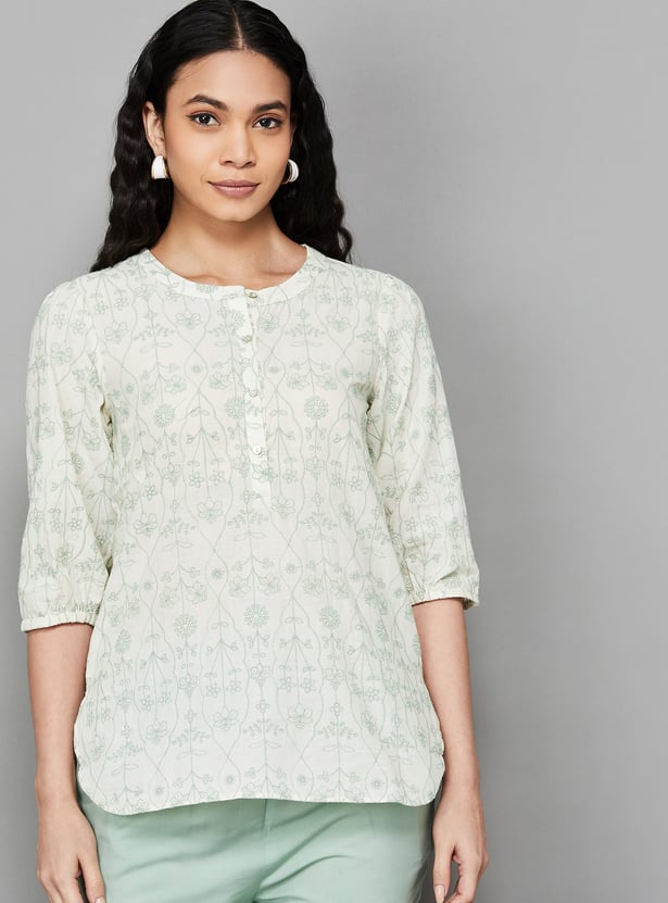 W Embroidered Tops Women