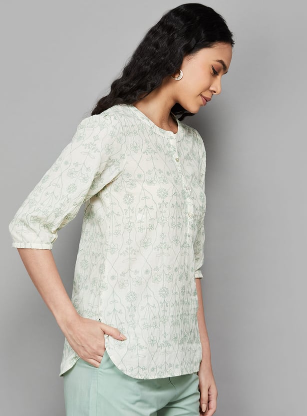 W Embroidered Tops Women