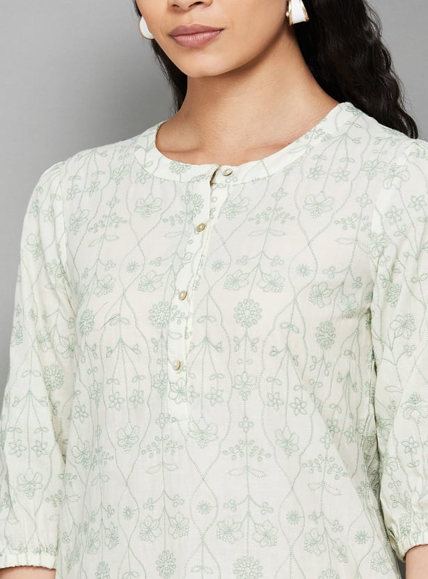 W Embroidered Tops Women