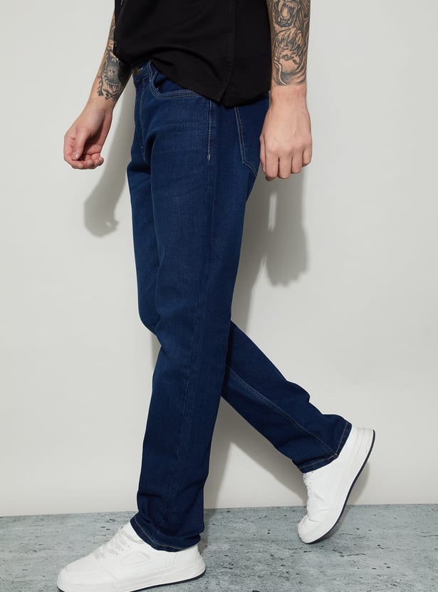 DENIMIZE Washed Slim Tapered Jeans