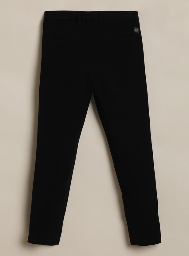 ALLEN SOLLY Boys Textured Blazer with Shirt and Trousers Set