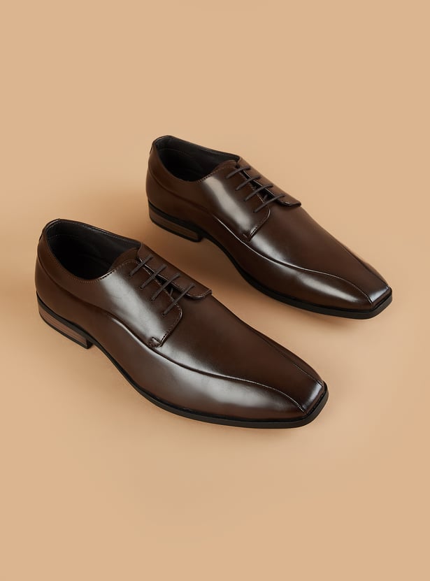 CODE Square Toe Derby Shoes