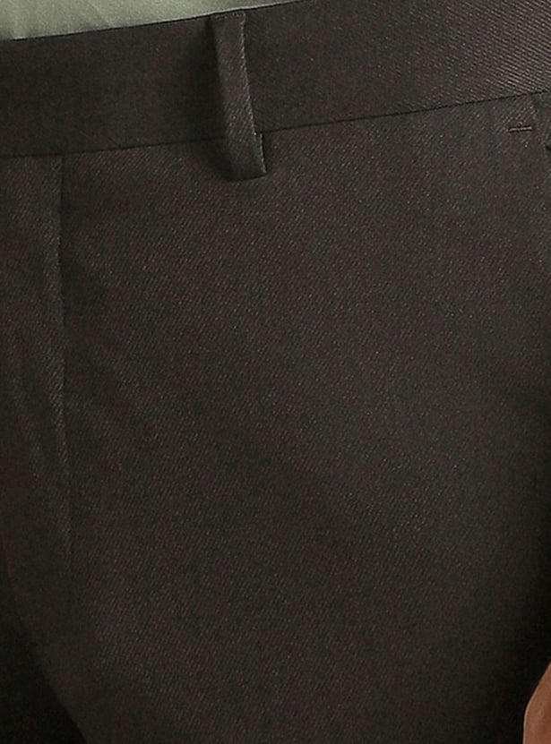 LOUIS PHILIPPE Slim Straight Formal Trousers