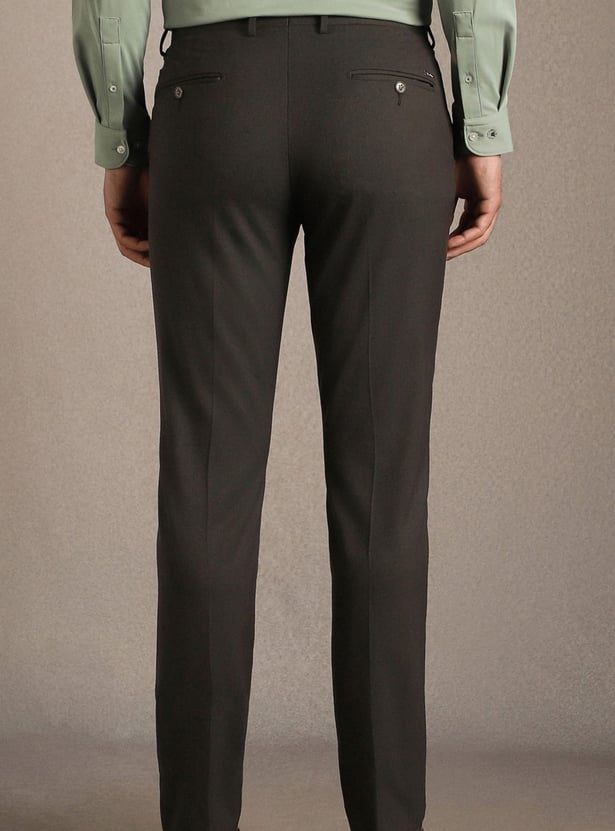 LOUIS PHILIPPE Slim Straight Formal Trousers