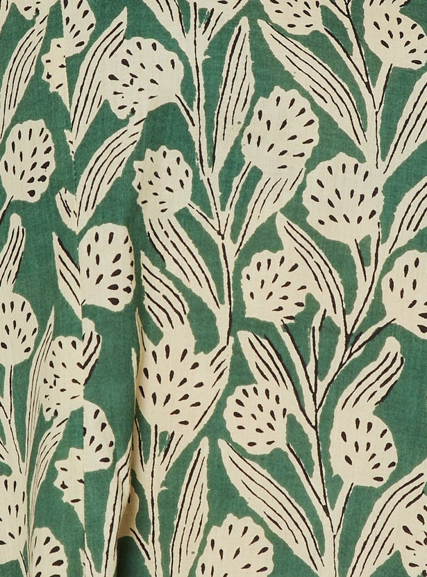 MELANGE Floral Print Anarkali Kurta
