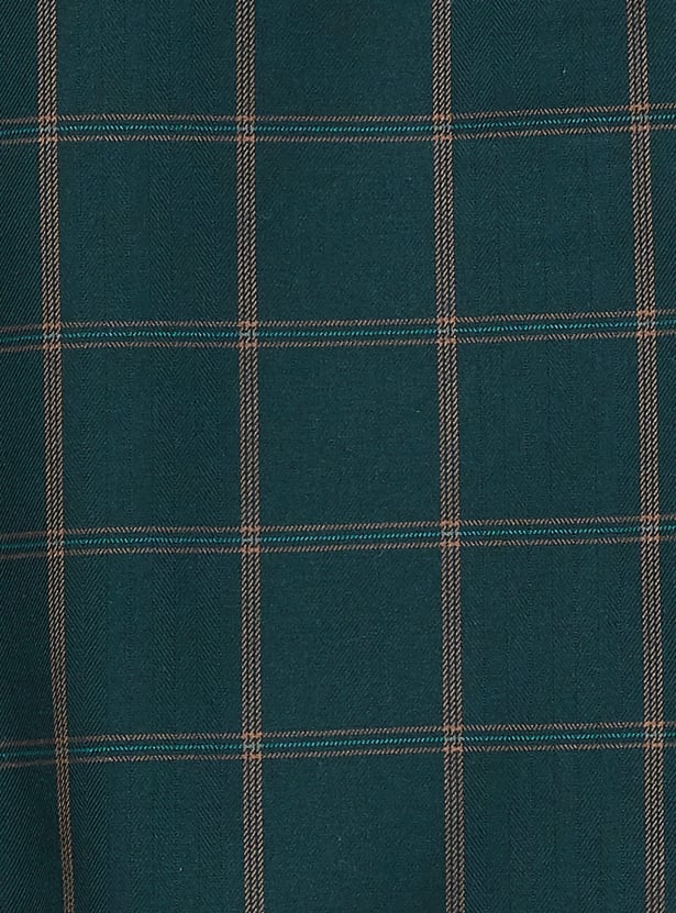 ALLEN SOLLY Checked Slim Fit Shirt