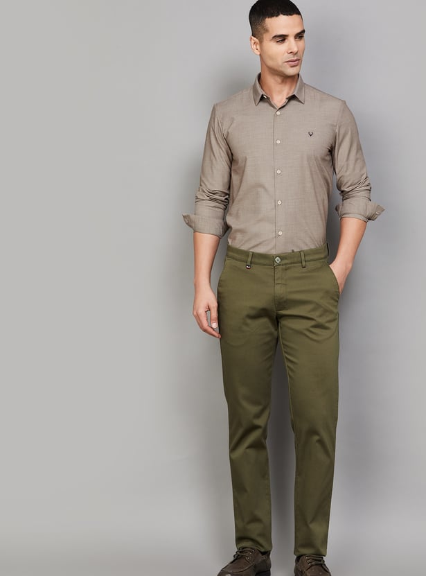 ALLEN SOLLY Solid Slim Fit Shirt