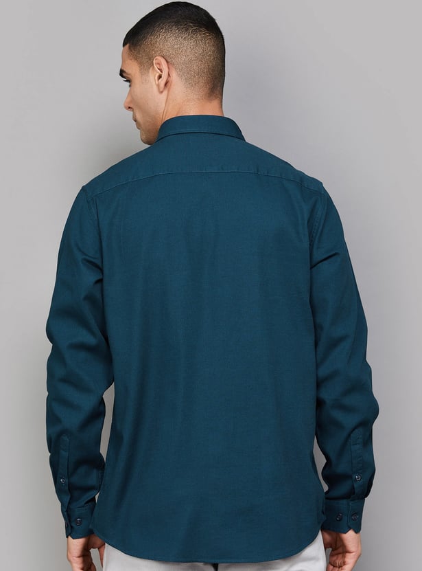 ALLEN SOLLY Solid Slim Fit Shirt