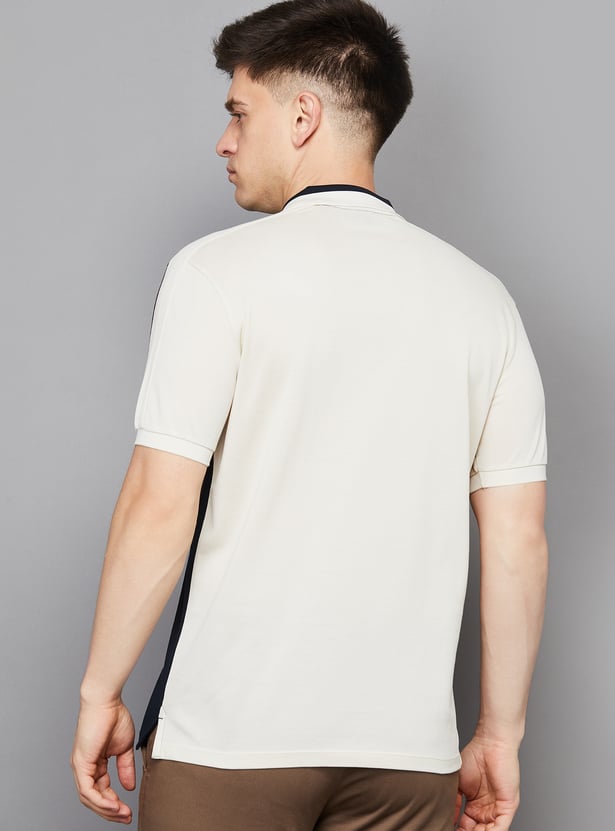 ALLEN SOLLY Solid Polo T-shirt
